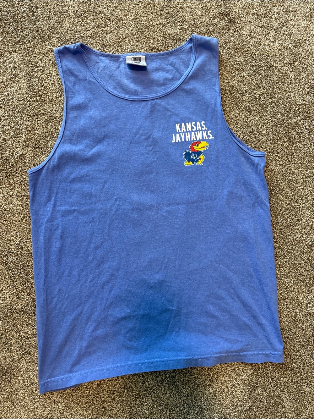 Kansas Jayhawks Blue Mens Tank Top - Sz M